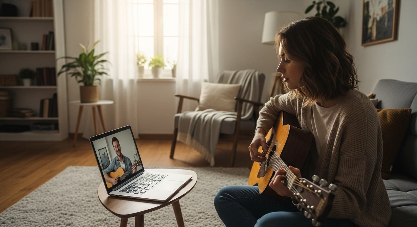 Онлайн-урок игры на гитаре